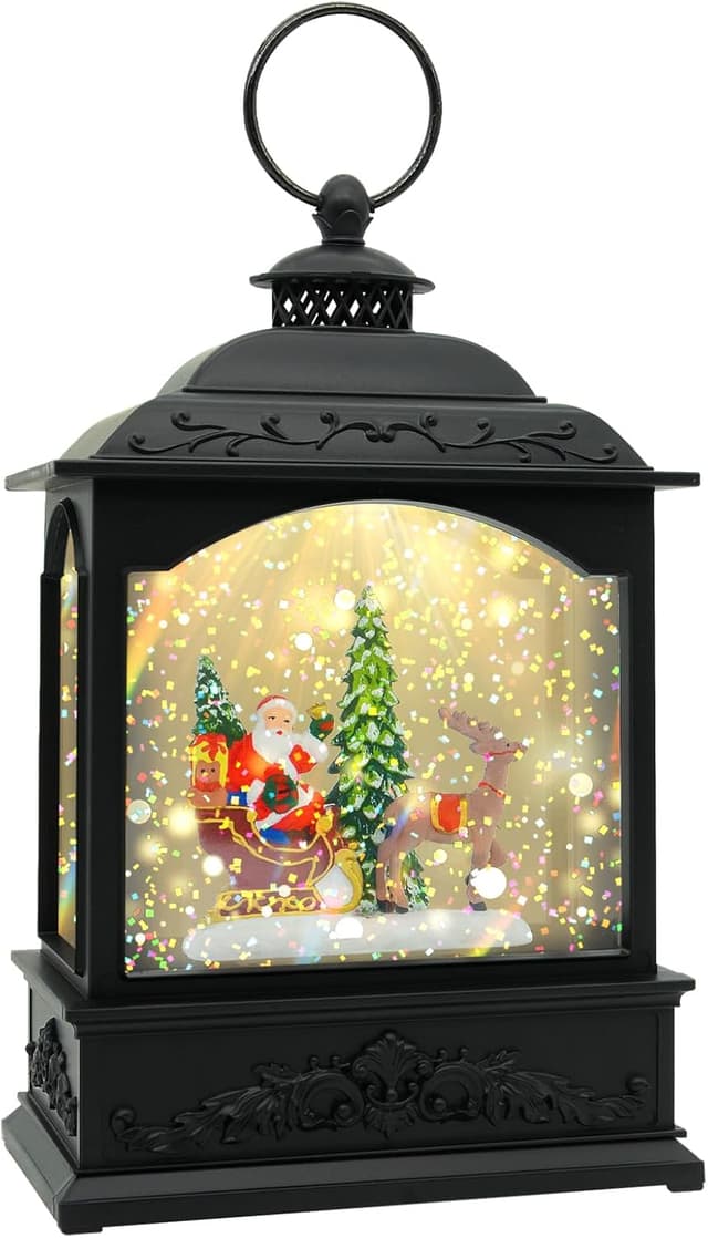 Holiday Sale: LED Christmas Snow Globe Lantern with Music