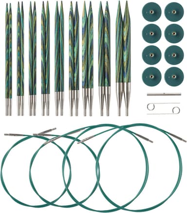 Knit Picks Options Caspian Wood Interchangeable Knitting Needle Set – US 4–11