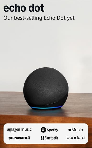 Amazon Echo Dot (Newest Model) – Vibrant Sounding Smart Speaker with Alexa